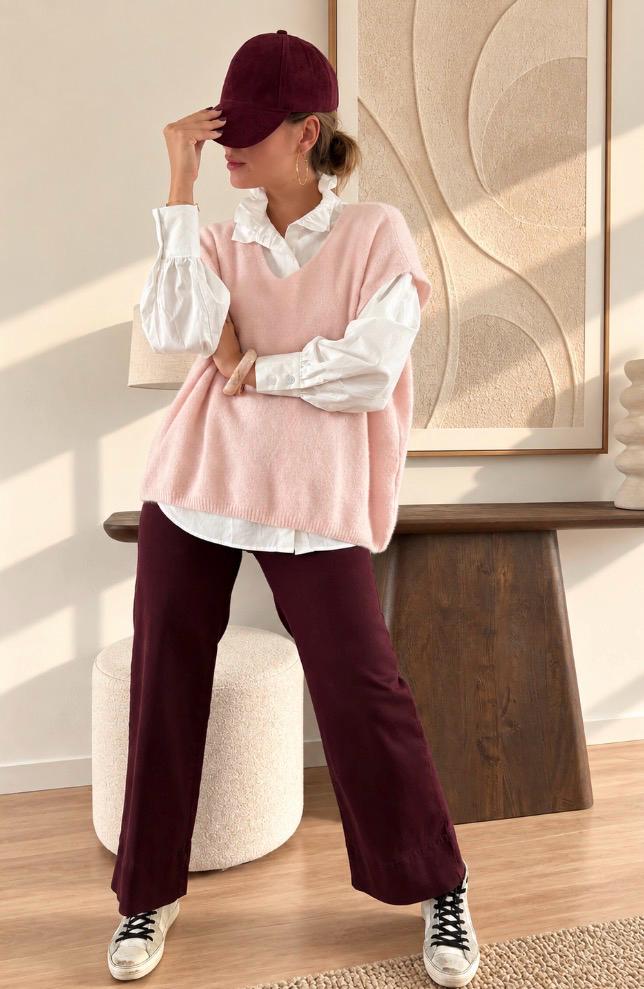 Pull Mathilde – photo 2 Pull Mathilde — Le pull Mathilde incarne à merveille l'esprit doux et délicatement féminin de l'arrière-saison avec sa maille